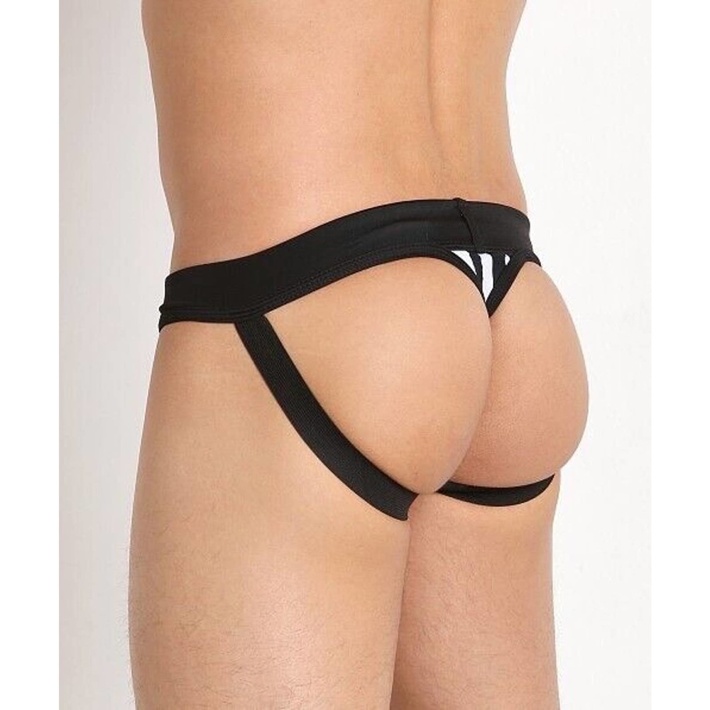 Vintage Tulio Lycra Zebra Print Power Pouch 3-way Jockstrap Thong - Small